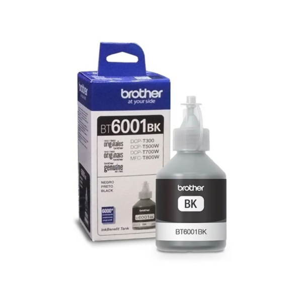 Tinta Brother Original BT6001BK Negro - Imagen 2