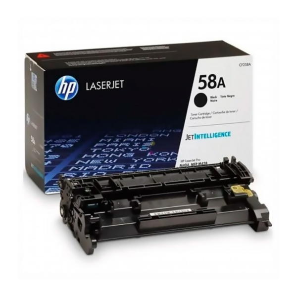 Tóner Hp Original CF258A Negro 58A - Imagen 2