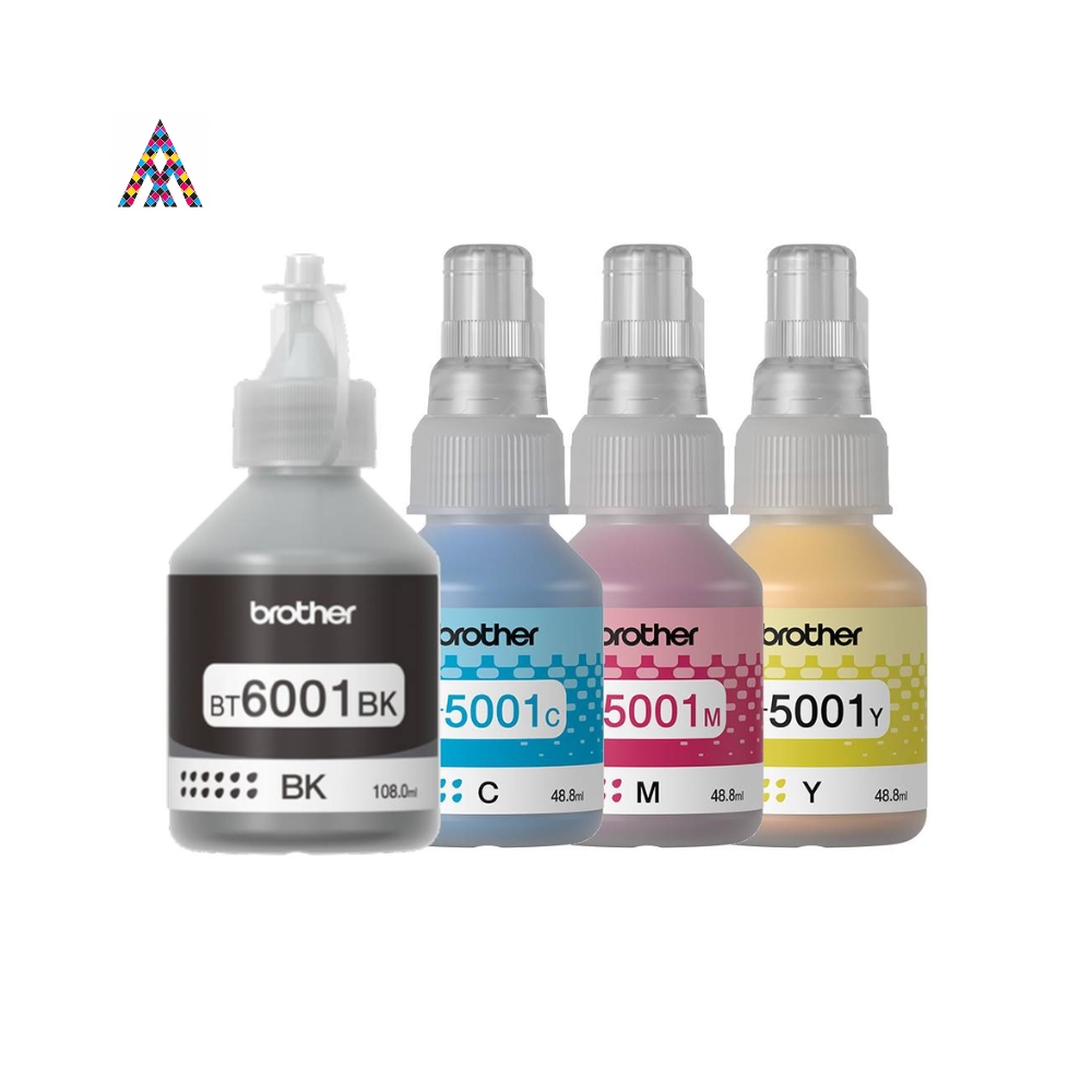 Tintas Brother BT5001 y BT6001 Originales – Individuales y Kit Completo (Negro, Cian, Magenta y Amarillo)