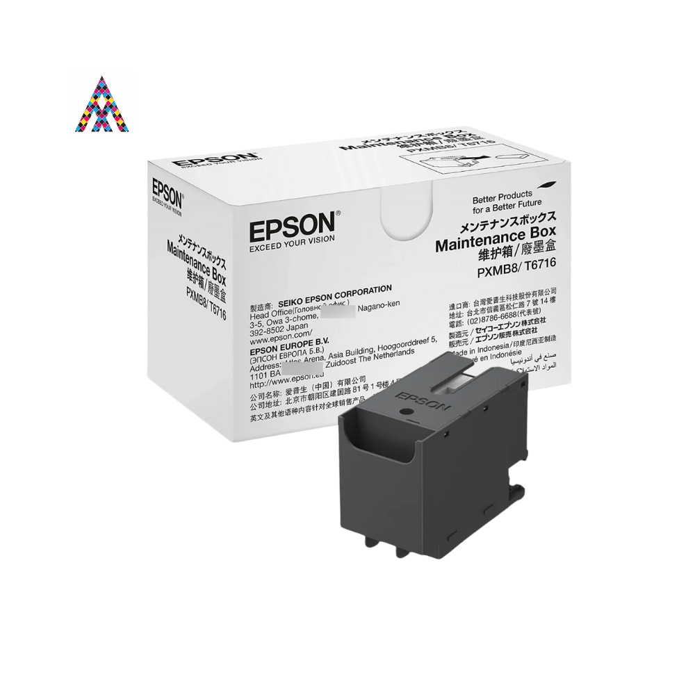 Caja de Mantenimiento Epson T6716 Original – Almohadilla de Tinta para Impresoras Epson