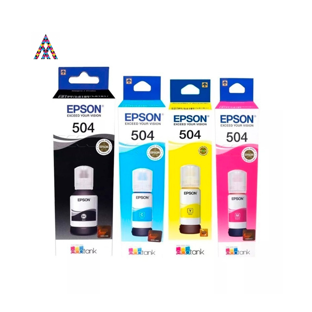 Tinta Original Epson 504 – Pack Completo y Botellas Individuales (Negro, Cian, Magenta, Amarillo) - Image 3