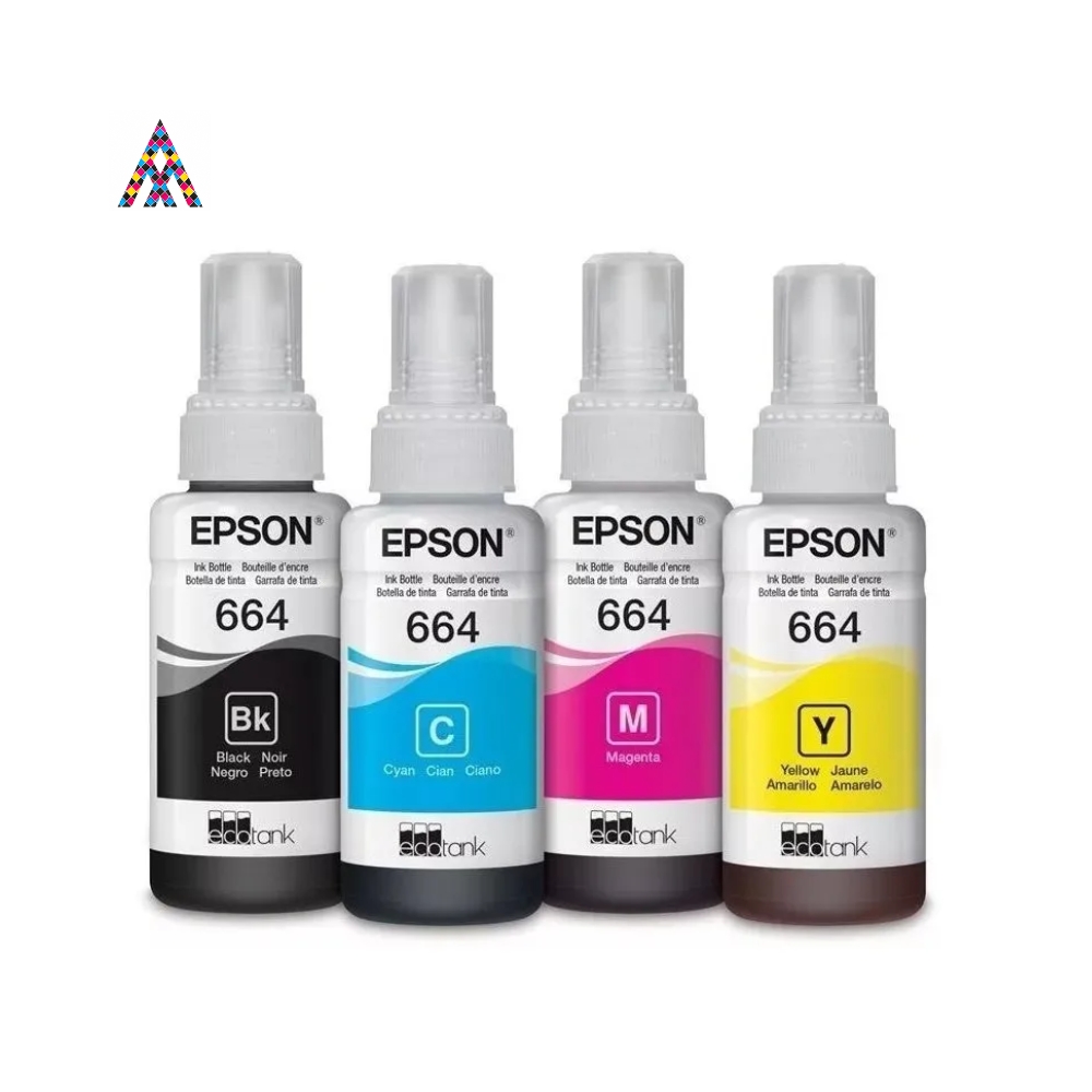 Tintas Epson 664 – Pack Completo y Botellas Individuales (Negro, Cian, Magenta, Amarillo) - Image 2