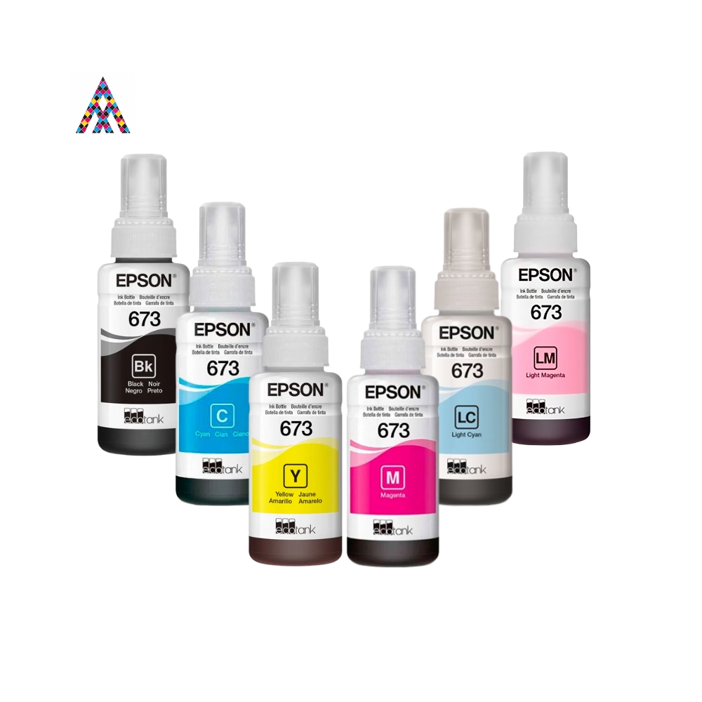 Tintas Epson 673 – Pack Completo y Botellas Individuales (Negro, Cian, Magenta, Amarillo, Light Cian, Light Magenta) - Image 2